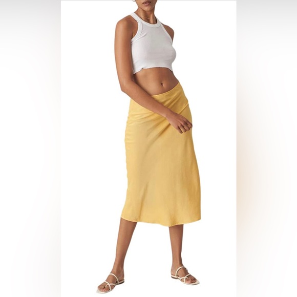 NWT (XS) SINCERELY JULES FOR BANDIER The Laurel Bias Skirt - Picture 7 of 9